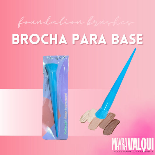 BROCHA PLANA AZUL