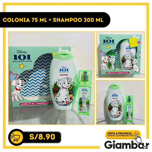 COLONIA 75ML + SHAMPOO 300ML