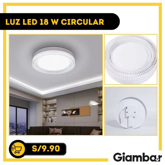 LUZ LED 18W CIRCULAR