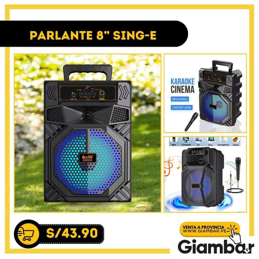 PARLANTE 8" SING-E