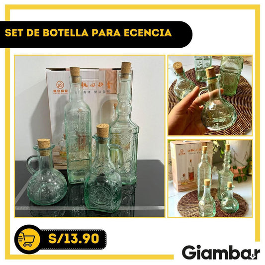 SET DE BOTELLA PARA ECENCIA