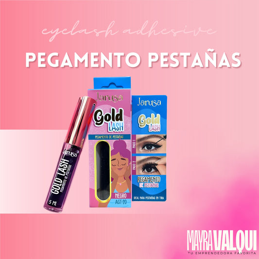 PEGA P/PESTAÑAS NEGRO GOLD LASH